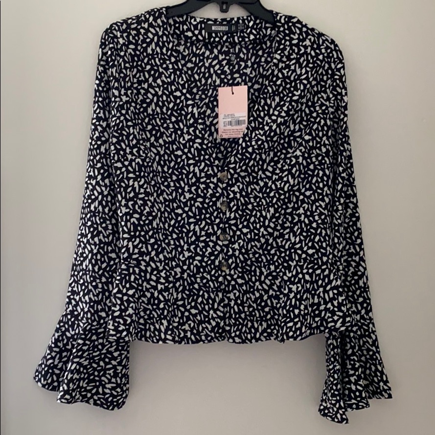 Misguided Button Up Top